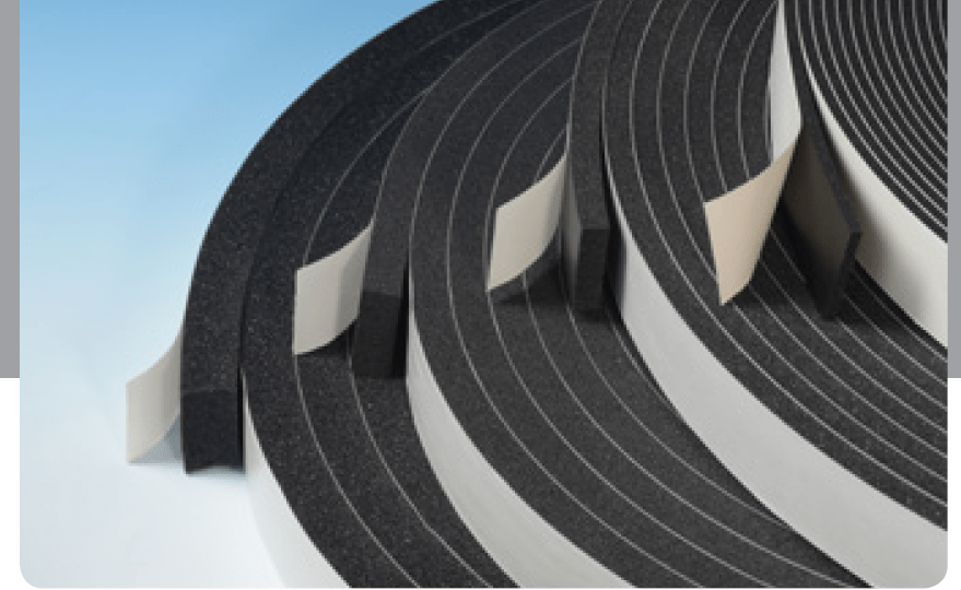 Adhesive tapes of rolls