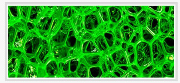 Microscopic view of weep hole baffle material | Tom Brown, Inc.